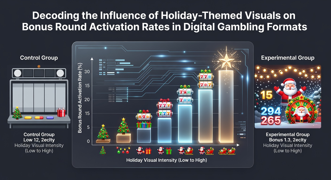 Holiday-themed slot interface showing festive visuals integrated with reel mechanics and bonus indicators