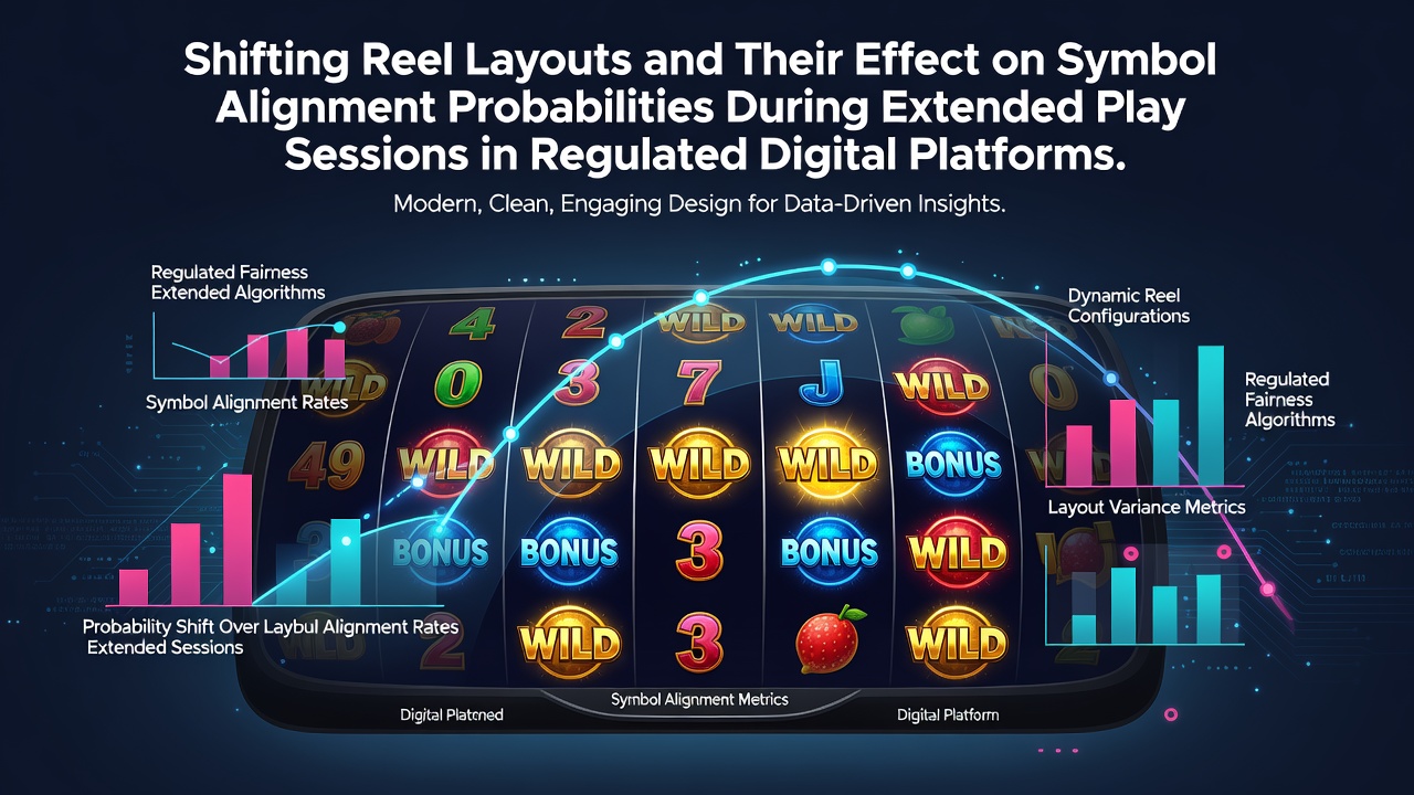 Illustration of dynamic reel configurations adjusting positions across multiple columns in a digital slot interface